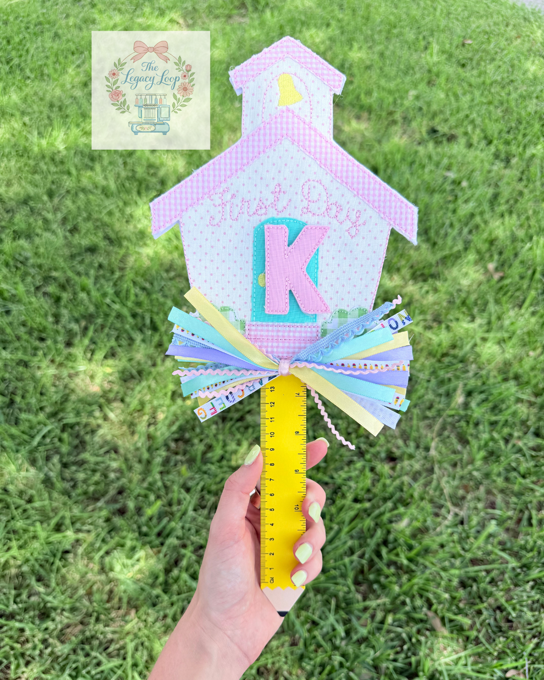 Personalized First Day of School Pencil Wand | Back to School Photo Prop Sign