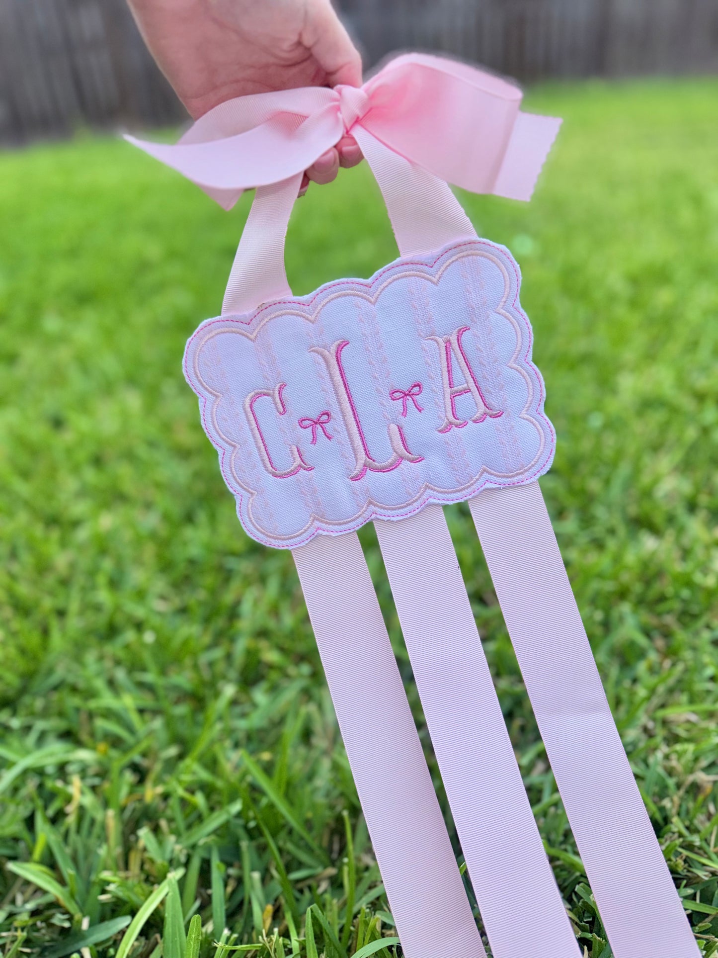 Personalized Bow Holder for Girls