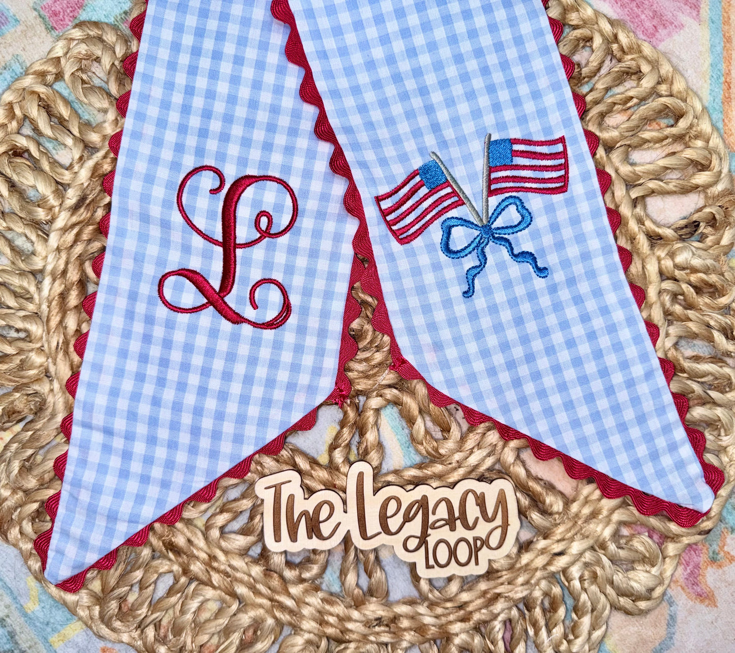 Patriotic Wreath Sash