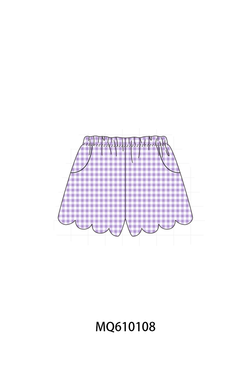 Muticolored gingham scalloped shorts collection - ETA: May (Closes 11/01)
