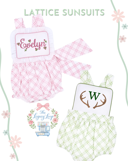 Lattice Sunsuit - Closes 06/19 (ETA: 10-12 weeks)