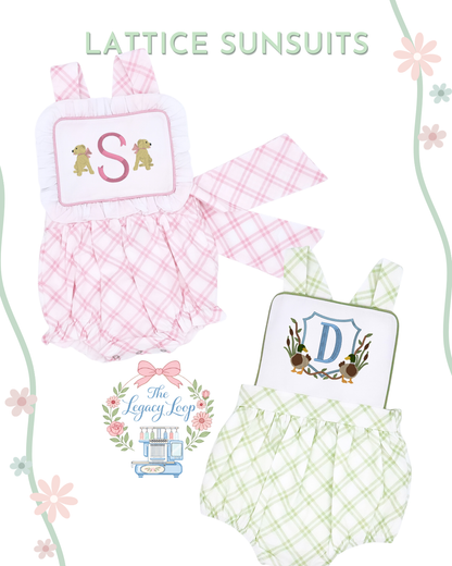 Lattice Sunsuit - Closes 06/19 (ETA: 10-12 weeks)