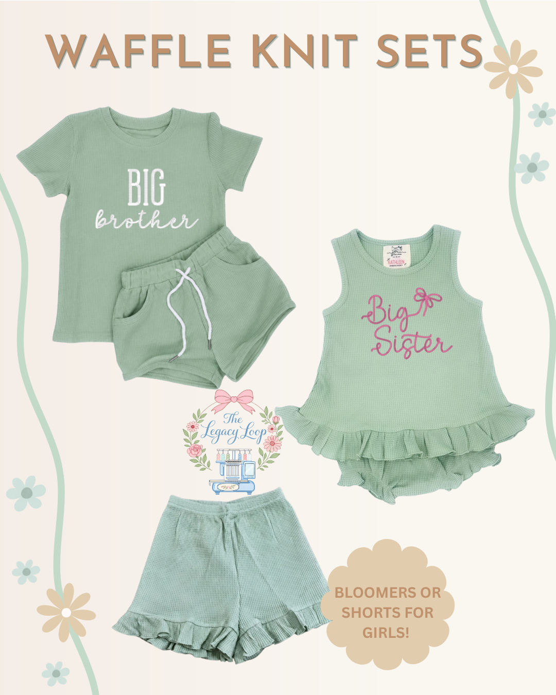 Waffle Knit Sets - Closes 06/19 (ETA: 10-12 weeks)