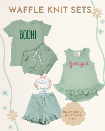 Waffle Knit Sets - Closes 06/19 (ETA: 10-12 weeks)