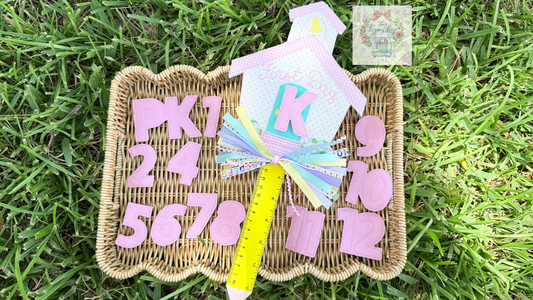 Personalized First Day of School Pencil Wand | Back to School Photo Prop Sign