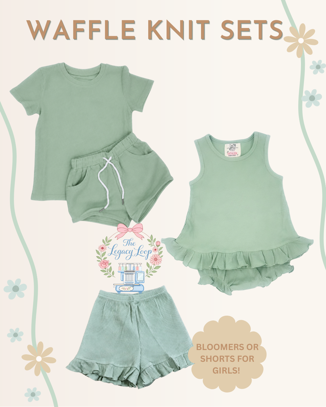 Waffle Knit Sets - Closes 06/19 (ETA: 10-12 weeks)
