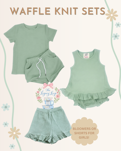 Waffle Knit Sets - Closes 06/19 (ETA: 10-12 weeks)