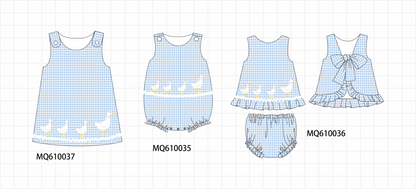 Blue goose applique gingham collection - ETA: May (Closes 11/01)