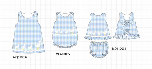 Blue goose applique gingham collection - ETA: May (Closes 11/01)