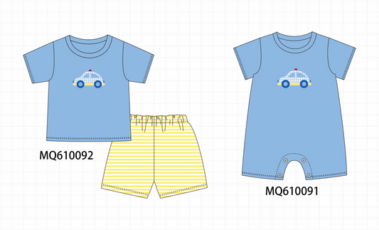Blue police car aplique collection - ETA: May (Closes 11/01)