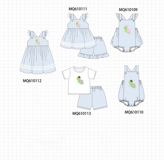 Blue stripe turtle applique collection - ETA: May (Closes 11/01)
