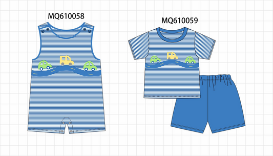 Blue vehicle applique stripe collection - ETA: May (Closes 11/01)