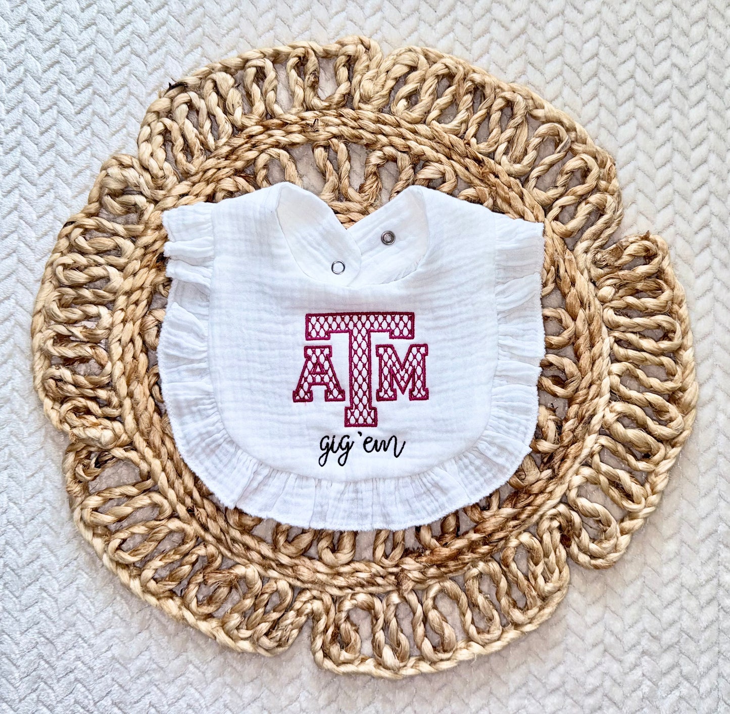Customizable Game Day Baby Bib