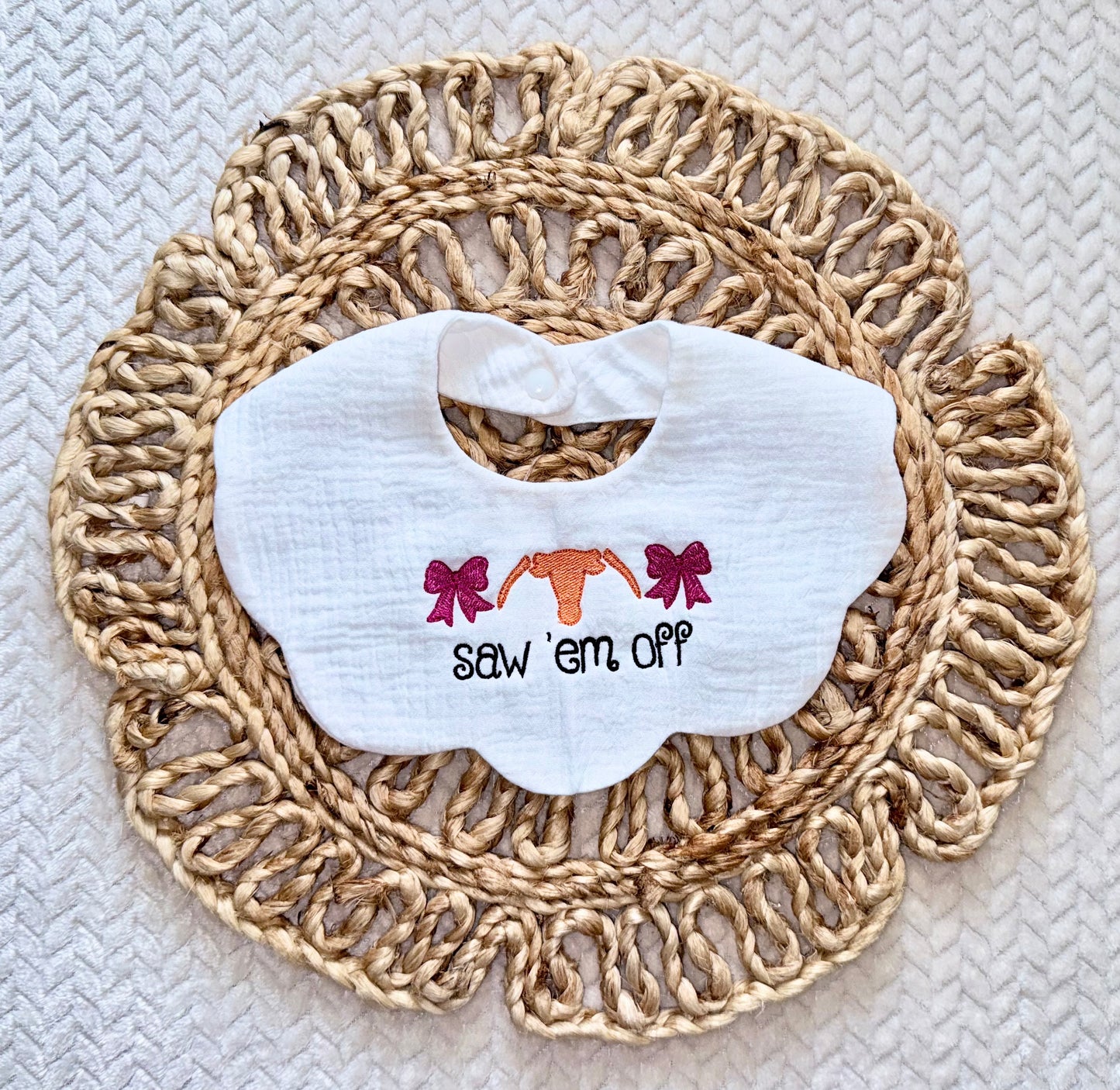 Saw ’Em Off Baby Bib