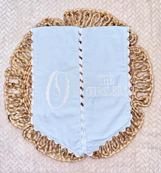 Custom Monogram Wreath Sash