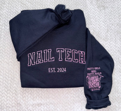 Job Title + Business Logo Embroidered Crewneck