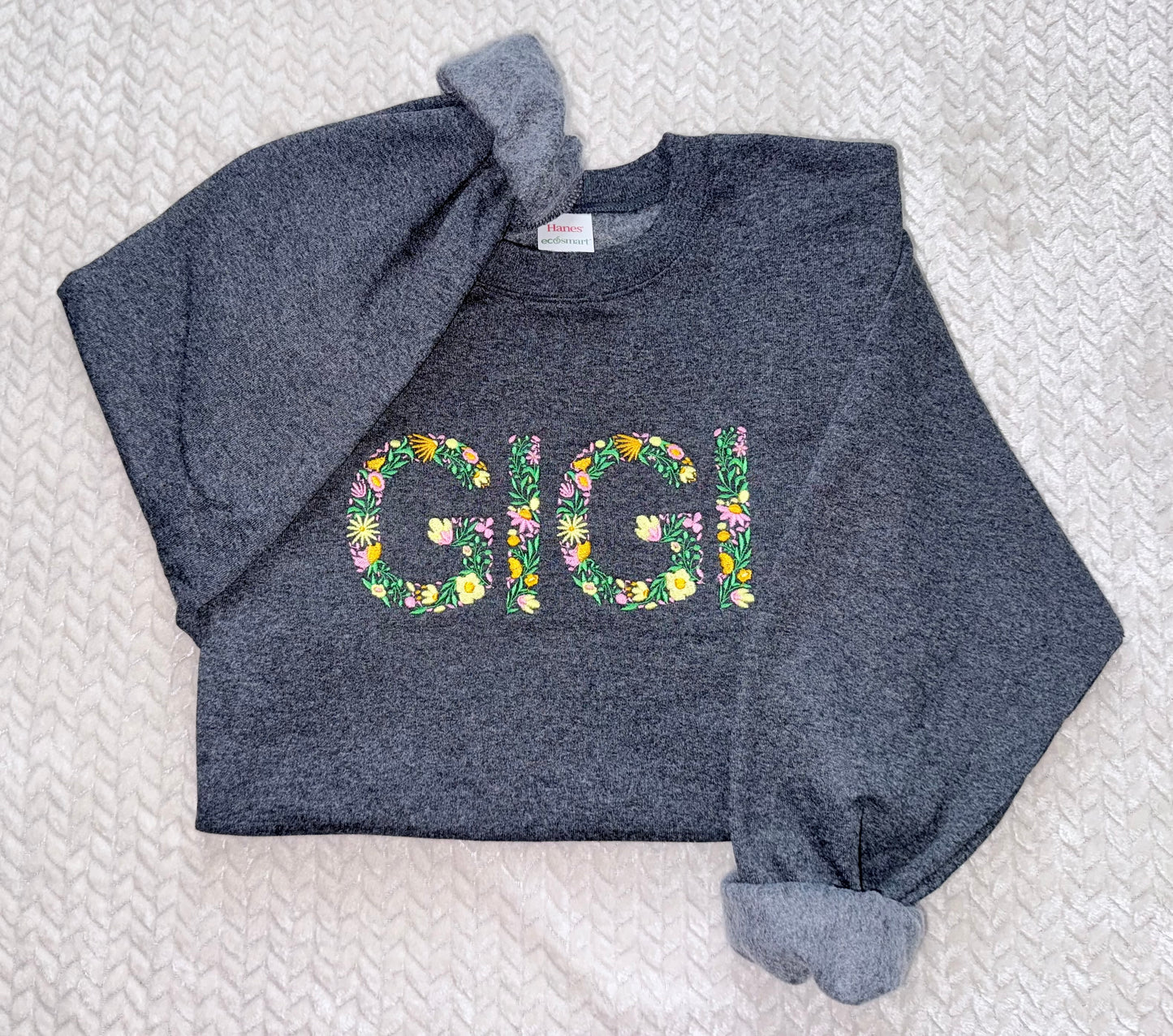 Floral Name Sweatshirt