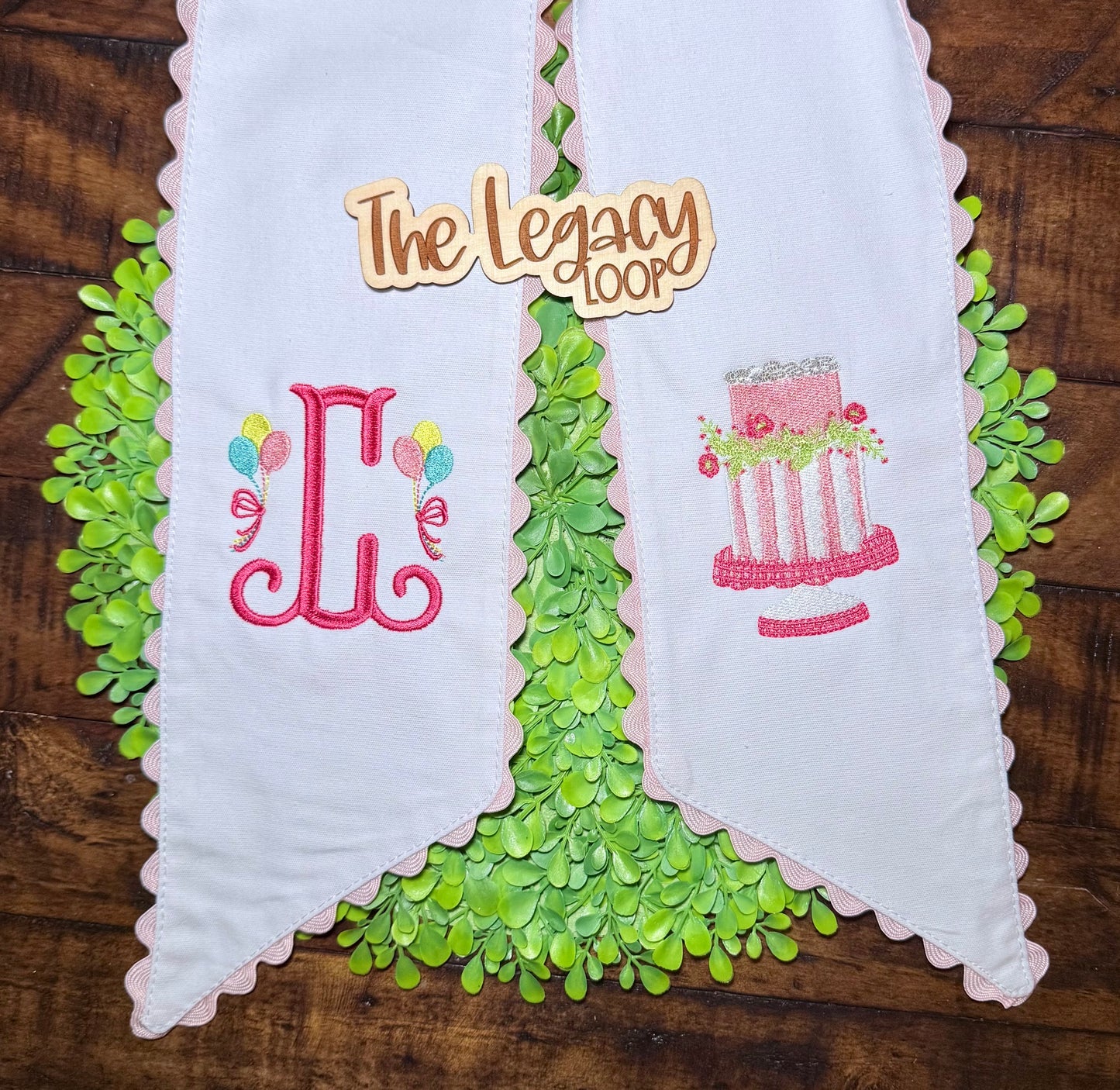 Personalized Birthday Wreath Sash