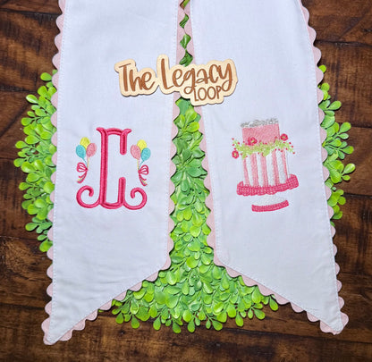 Personalized Birthday Wreath Sash