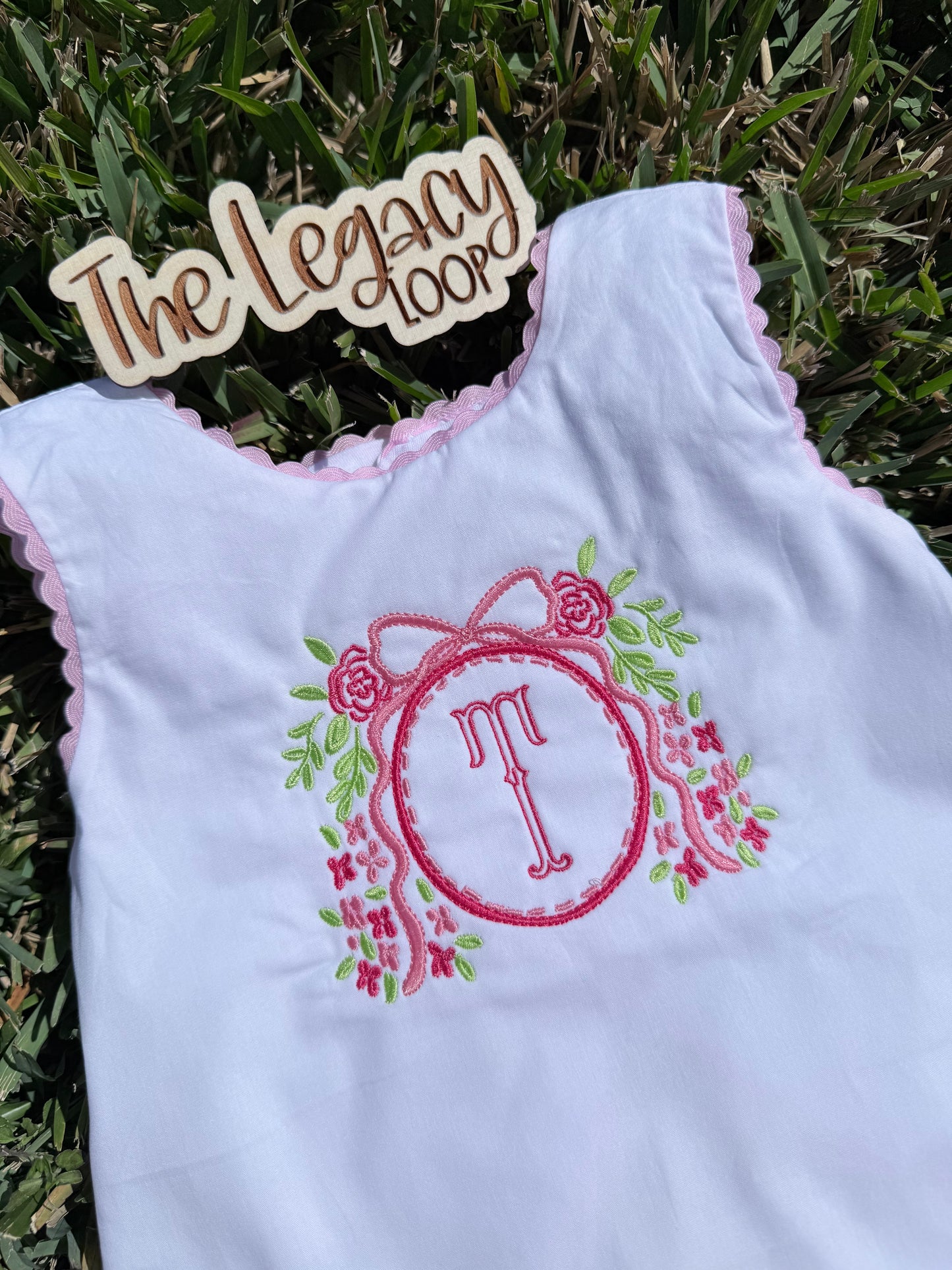 Baby Girl Monogram Swing Back Set