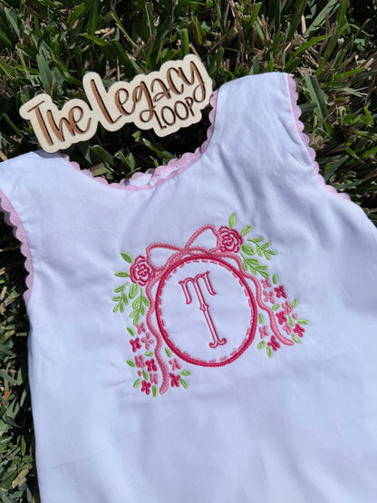 Baby Girl Monogram Swing Back Set