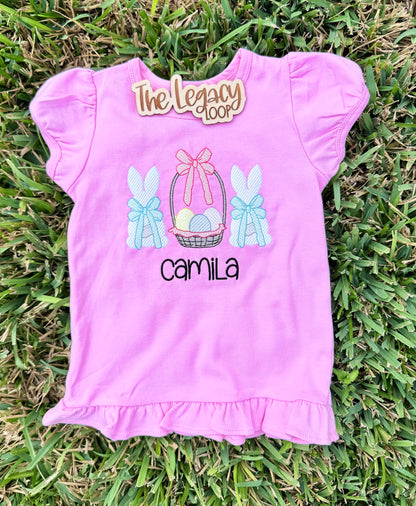 Personalized Bunny + Basket Design