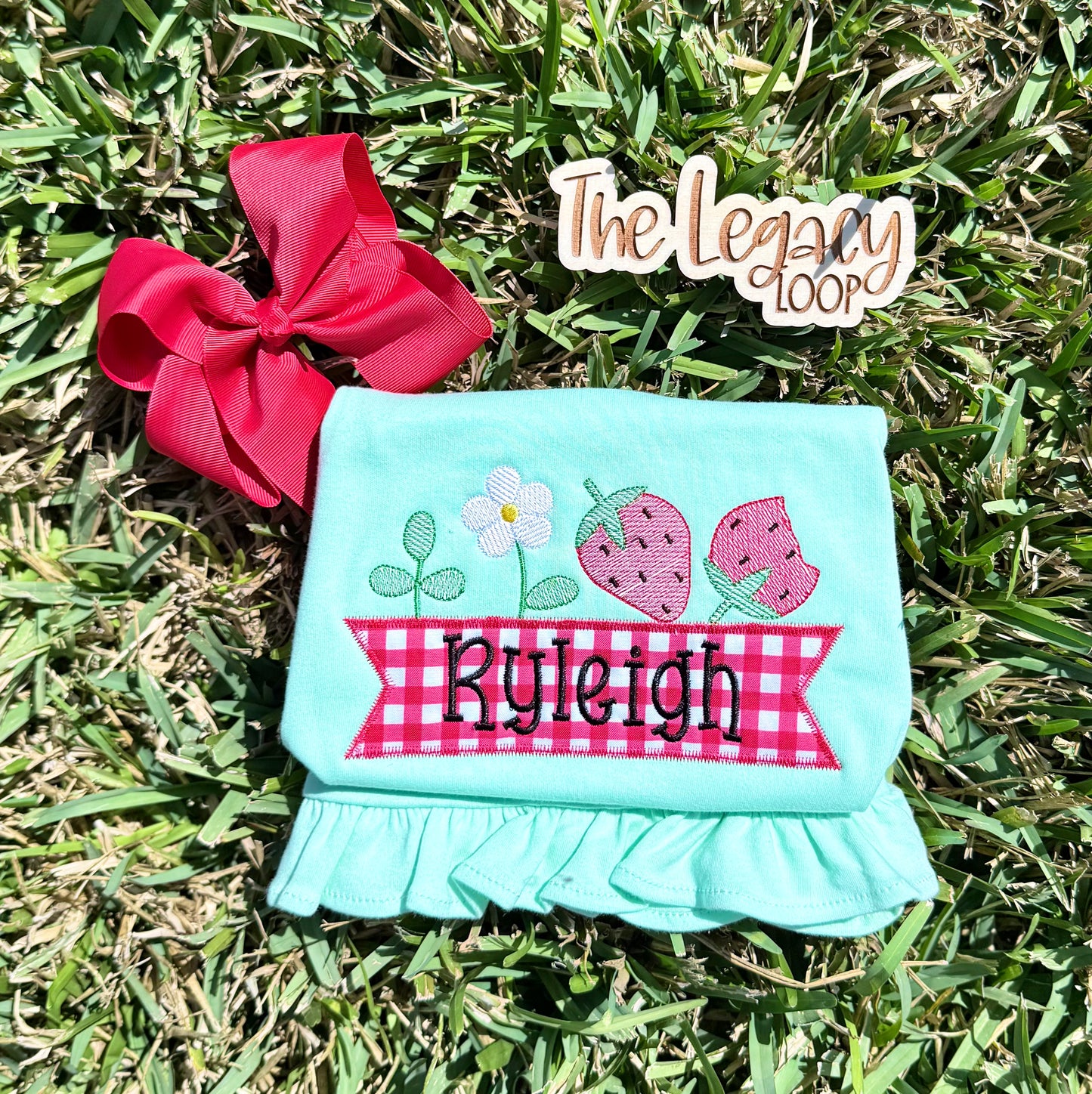 Strawberry Applique Design