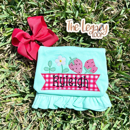 Strawberry Applique Design
