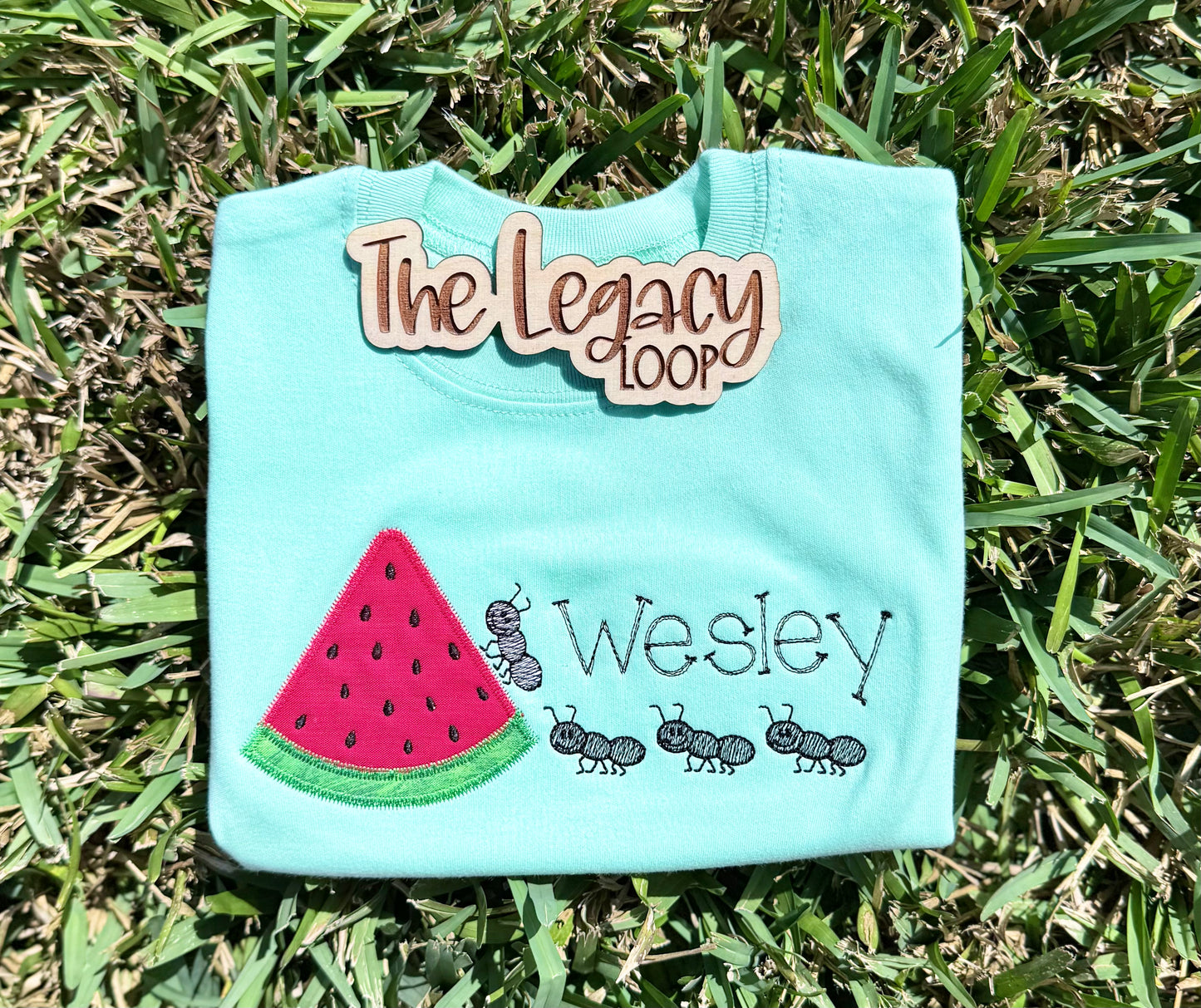 Watermelon & Ants Applique Design