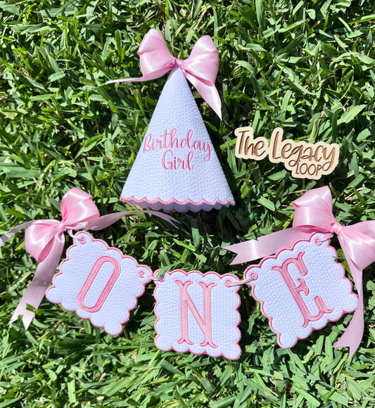 Birthday Hat +  Banner Set