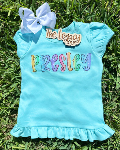 Personalized Rainbow Name Shirt