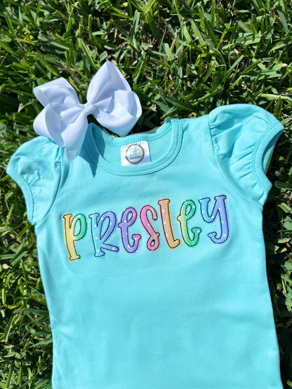 Personalized Rainbow Name Shirt