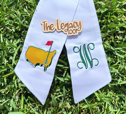 Custom Masters Wreath Sash with Monogram