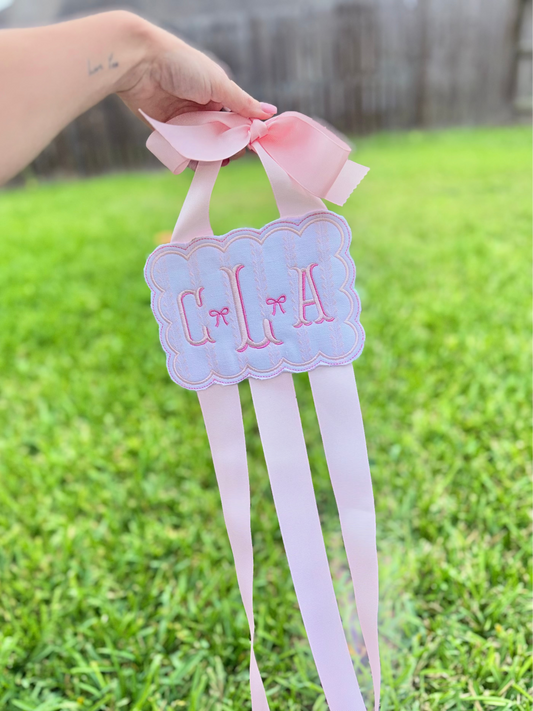 Personalized Bow Holder for Girls