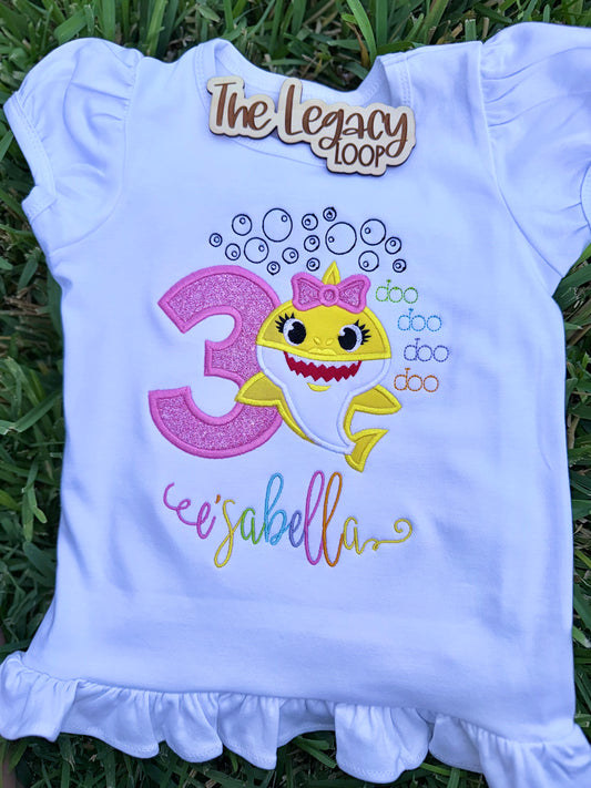 Personalized Baby Shark Birthday Shirt