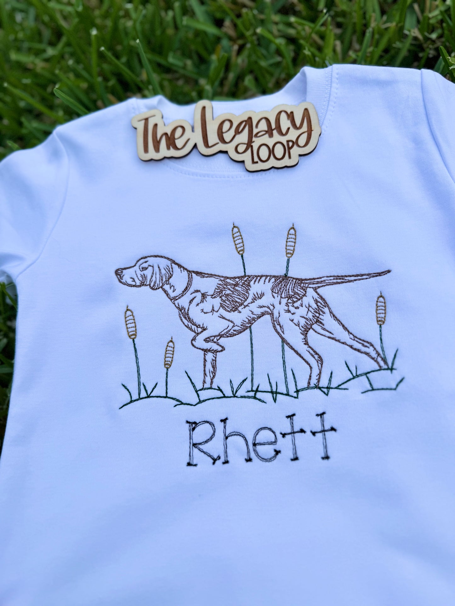 Personalized Bird Dog Embroidered Shirt