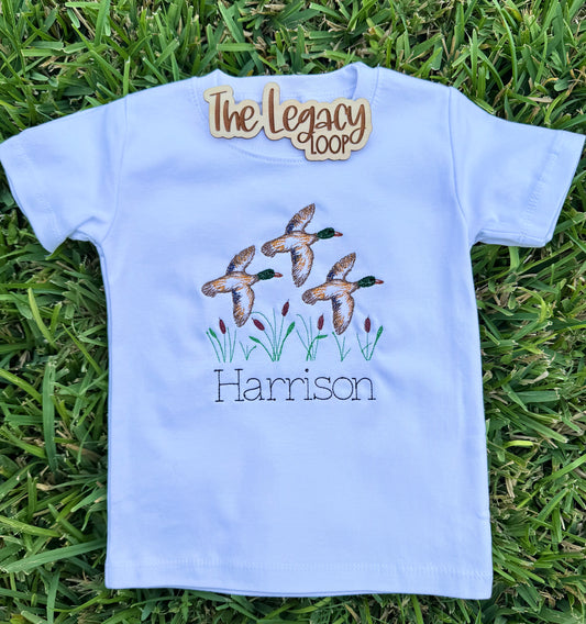 Personalized Mallard Embroidered Shirt