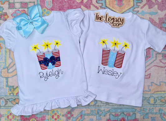 Personalized Patriotic Firecracker Shirt