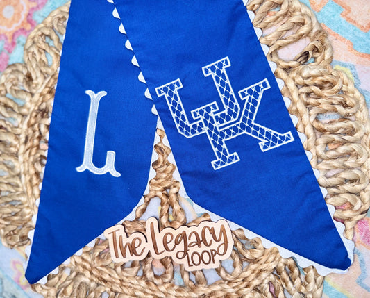 Custom UK Embroidered Wreath Sash
