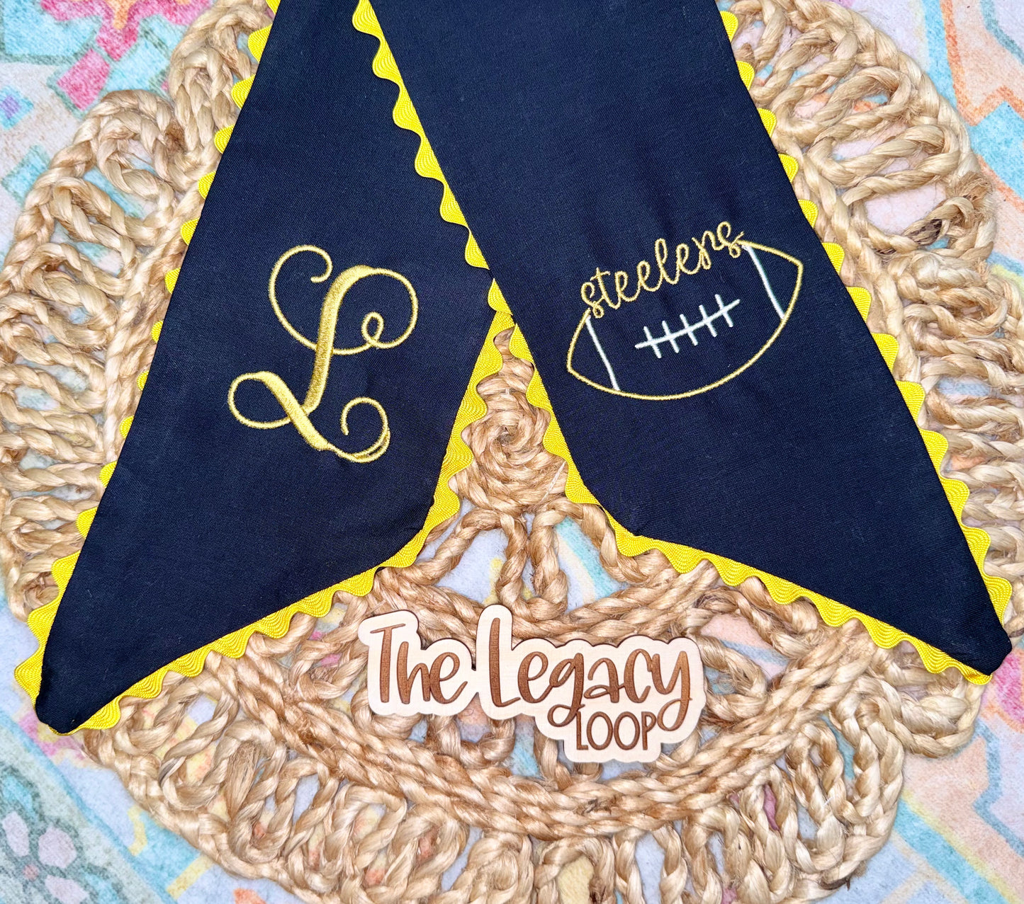 Custom Football Wreath Sash