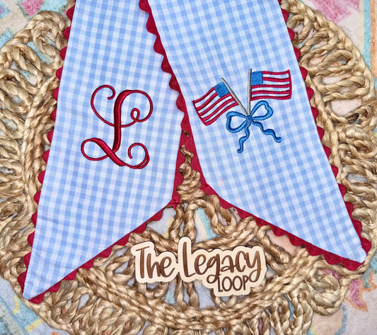 Patriotic Wreath Sash