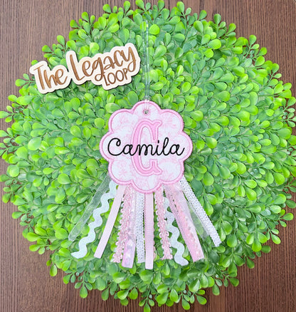 Personalized Appliqué Bag Tag | Custom Name Luggage Tag | Kids Backpack Tag | Monogram Travel Tag | Personalized Gift