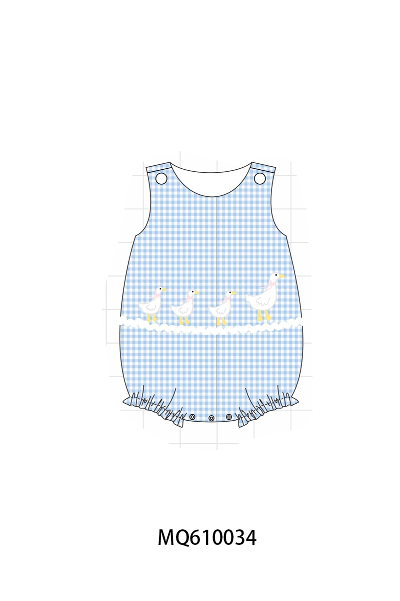 Blue goose applique gingham collection - ETA: May (Closes 11/01)