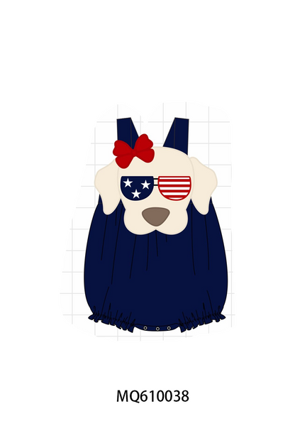 Navy Patriotic puppy applique collection - ETA: May (Closes 11/01)