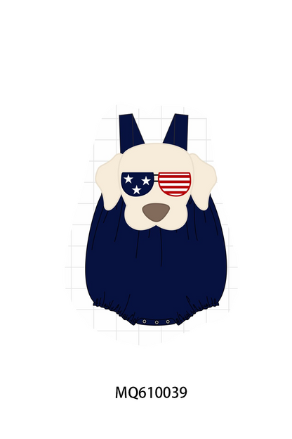 Navy Patriotic puppy applique collection - ETA: May (Closes 11/01)