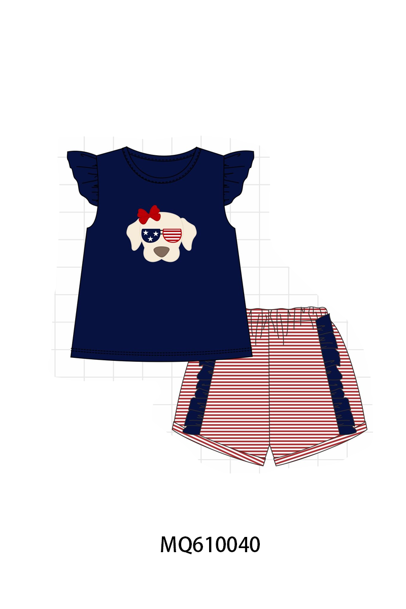 Navy Patriotic puppy applique collection - ETA: May (Closes 11/01)