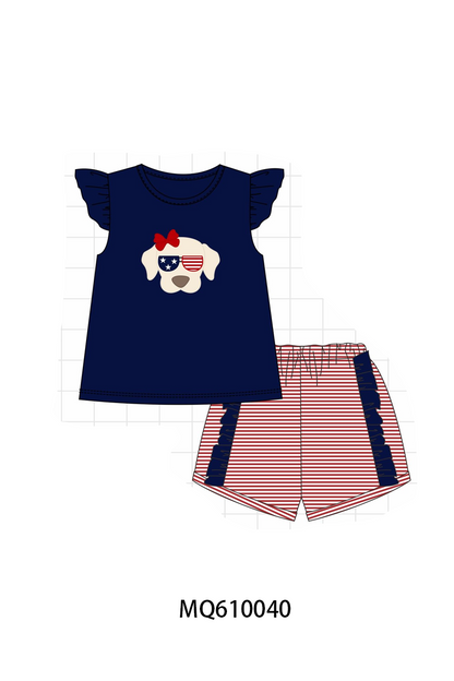 Navy Patriotic puppy applique collection - ETA: May (Closes 11/01)