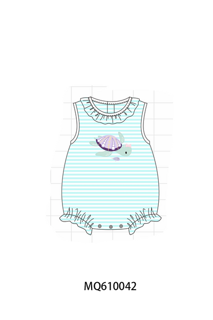 Blue stripe turtle applique collection - ETA: May (Closes 11/01)