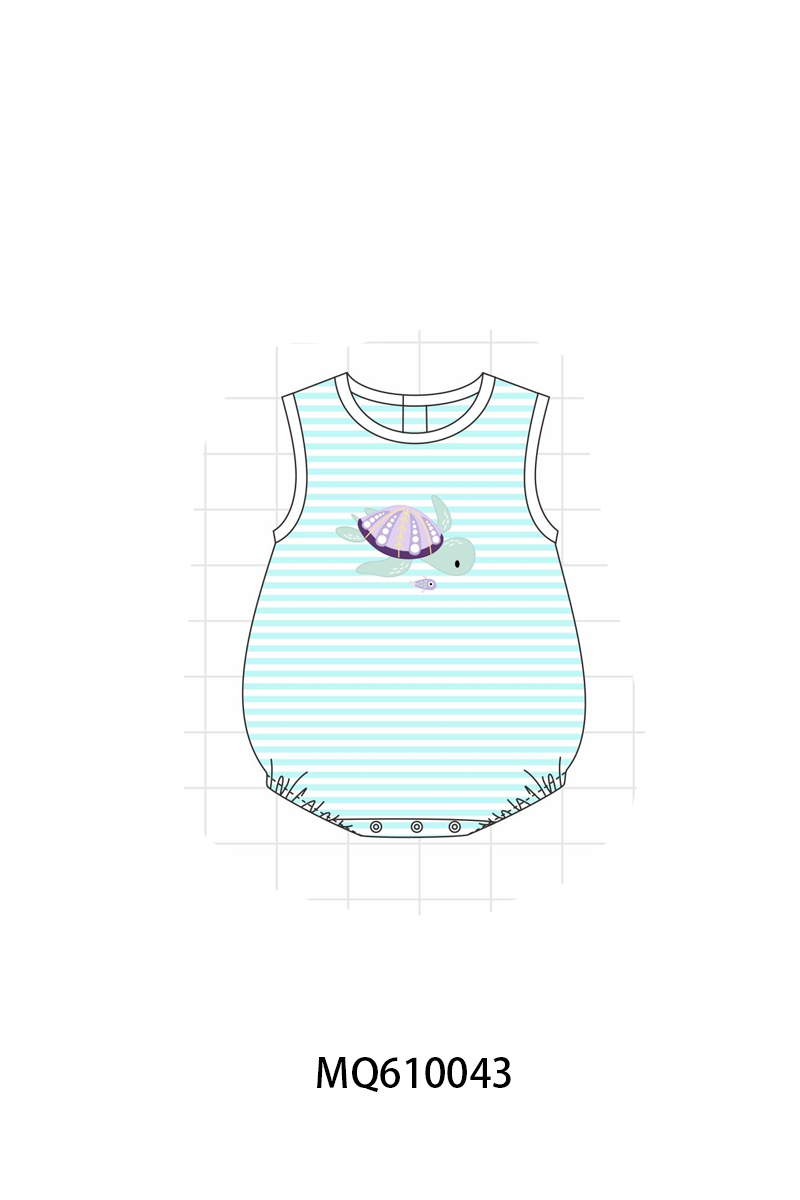 Blue stripe turtle applique collection - ETA: May (Closes 11/01)