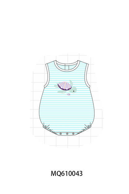 Blue stripe turtle applique collection - ETA: May (Closes 11/01)
